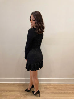 Holiday Fever Dress | Black/Silver