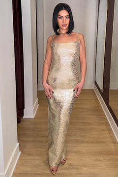 Golden Era Dress | Gold