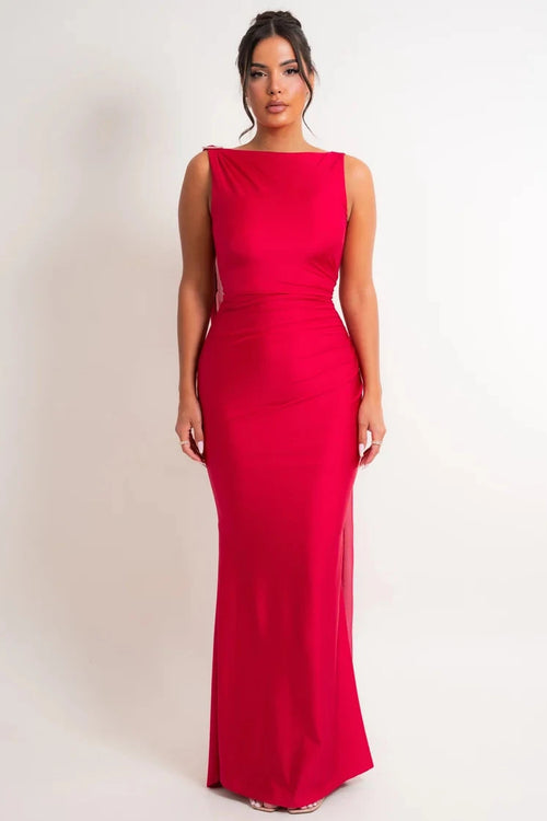 The Merissa Dress | Cranberry (FINAL SALE)