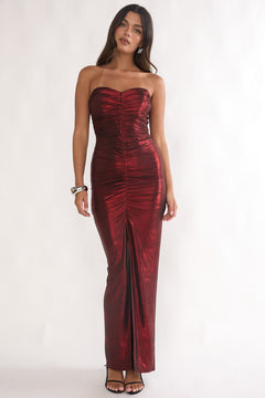 Center Stage Dress | Deep Red