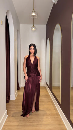 The Calista Dress | Wine