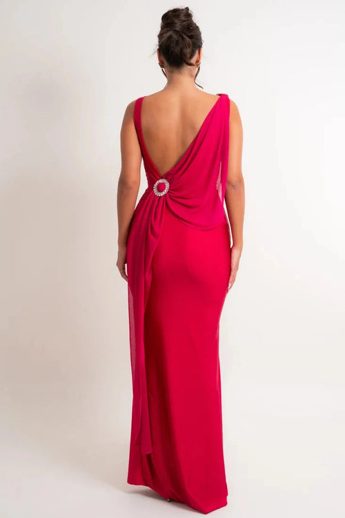 The Merissa Dress | Cranberry (FINAL SALE)