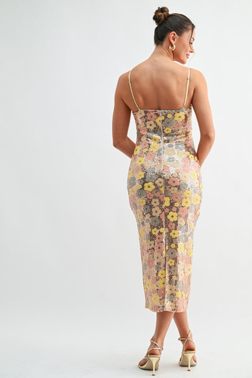 Daisy Disco Dress | Multi/Floral