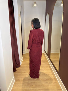 The Gina Dress | Maroon