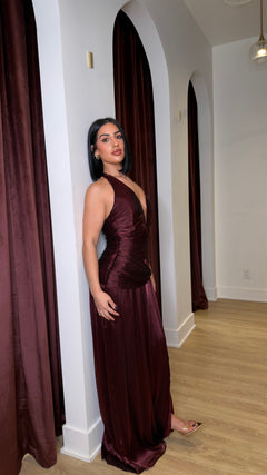 The Calista Dress | Wine