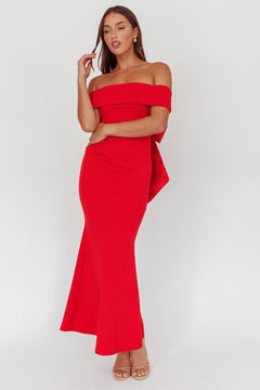 Iconic Bow Dress | Red