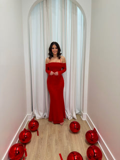 Crimson Grace Dress | Red