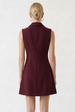 Corner Office Dress | Wine