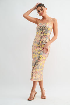 Daisy Disco Dress | Multi/Floral