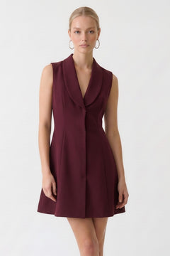 Corner Office Dress | Wine