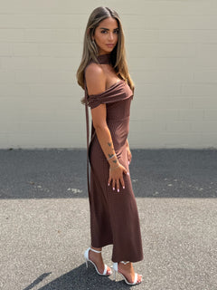 Rome After Dark Dress | Espresso