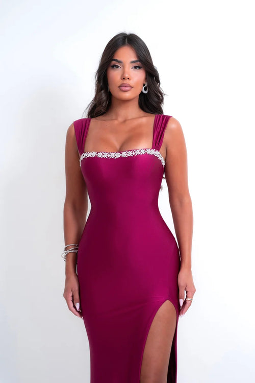 The Sienna Dress | Berry (FINAL SALE)