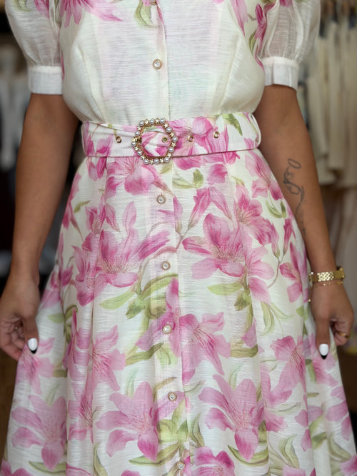Sunday Best Dress | Cream/Floral