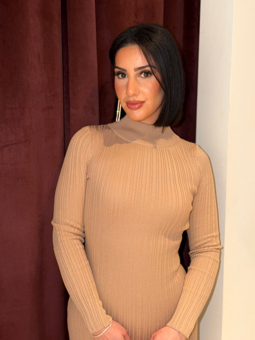 Casual Day Dress | Nude