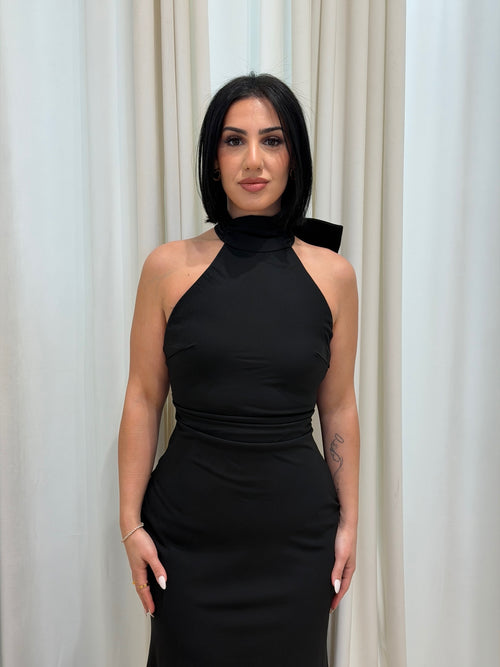 Blissful Bow Dress | Black