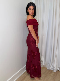 Everlasting Bloom Dress | Wine
