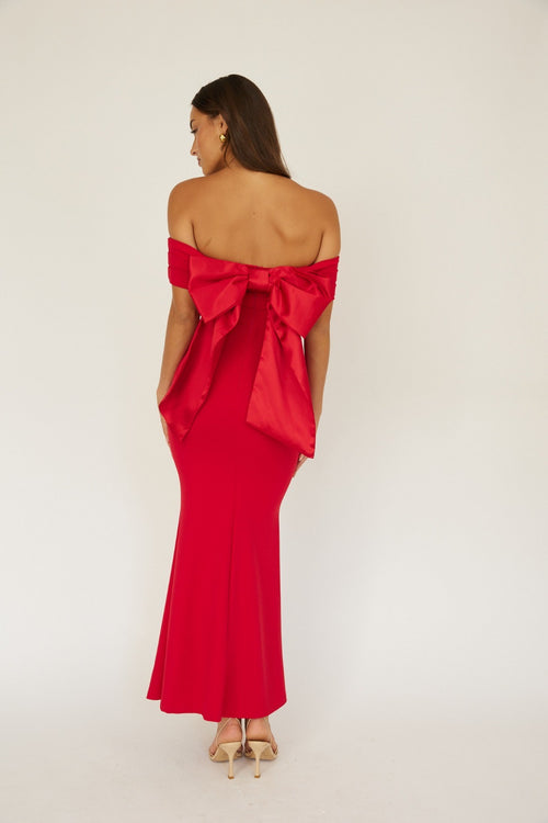 Iconic Bow Dress | Red