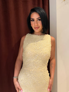 Champagne Hour Dress | Butter Yellow