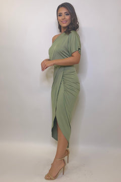 The Valeria Dress (Light Olive)