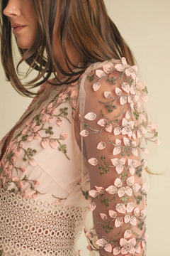 Sunday In Paris Dress | Mauve/Floral