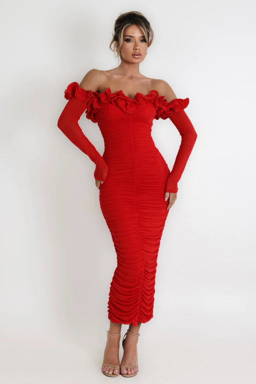 Main Attraction Dress | Red