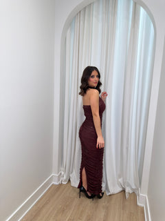 The Silia Dress | Wine