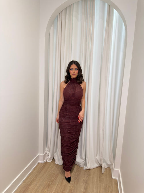 The Silia Dress | Wine