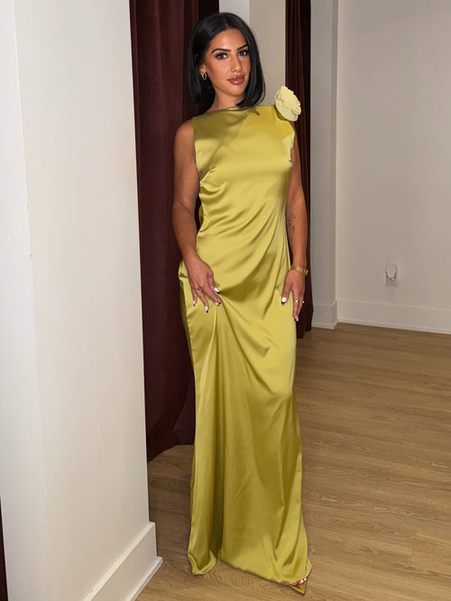 Tuscan Rose Dress | Chartreuse