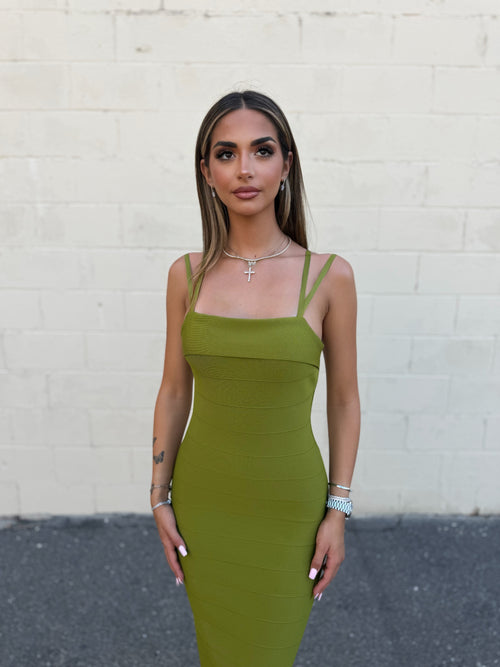 The Verona Dress | Olive