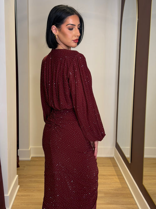 The Gina Dress | Maroon