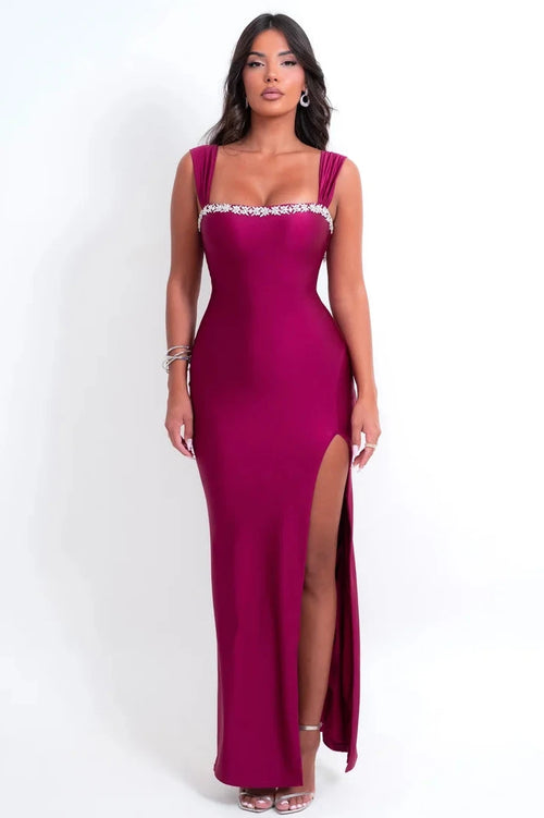 The Sienna Dress | Berry (FINAL SALE)