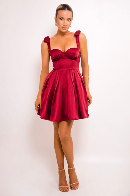 The Bonnie Dress | Burgundy