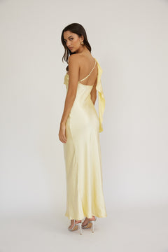 Satin Bliss Dress | Butter Yellow