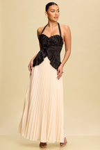 The Valencia Dress | Black/Beige