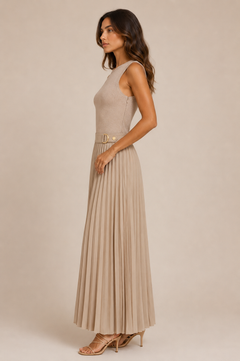 Uptown Vibes Dress | Nude