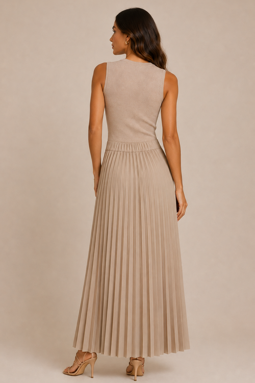 Uptown Vibes Dress | Nude