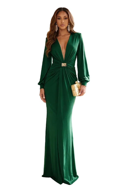 The Adriella Dress | Forest Green (FINAL SALE)