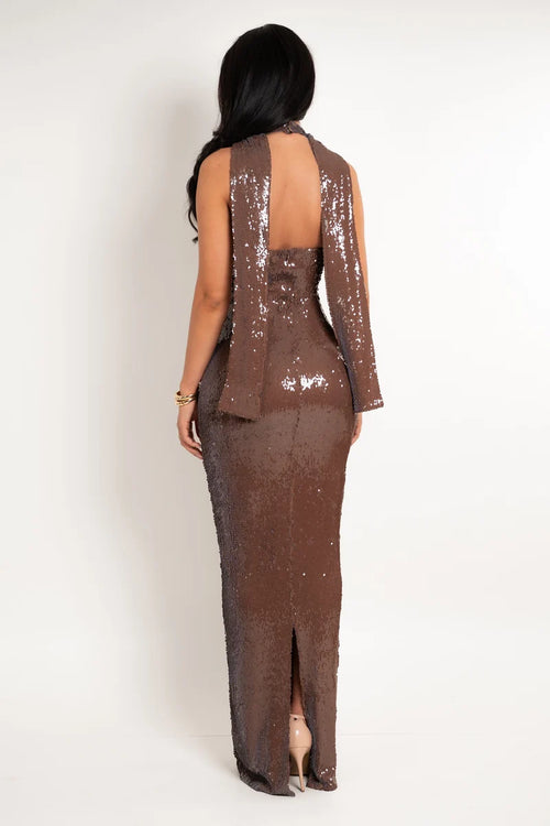 The Natasha Dress | Brown (FINAL SALE)