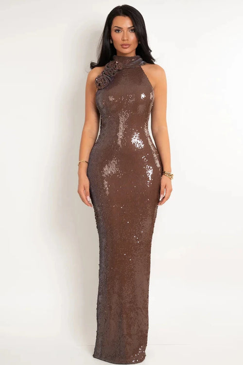The Natasha Dress | Brown (FINAL SALE)