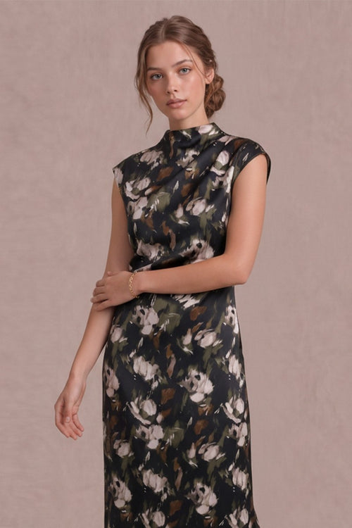 Weekend In Provence Dress | Black/Floral