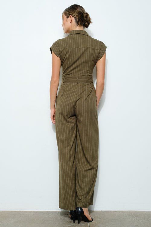 Work It Out Jumpsuit | Olive