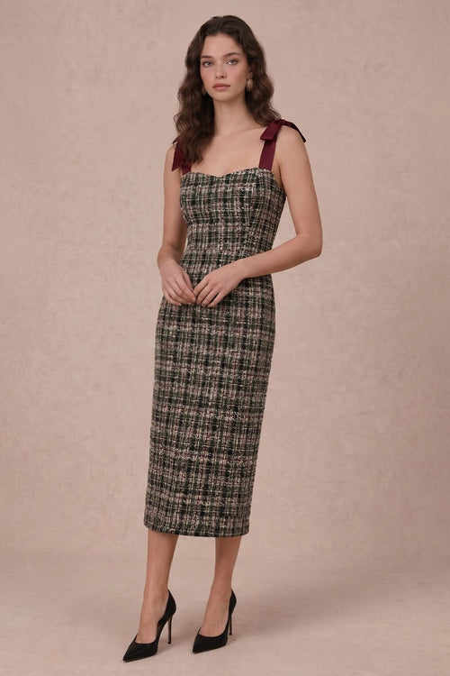 Dinner at the Estate Dress | Green/Multi