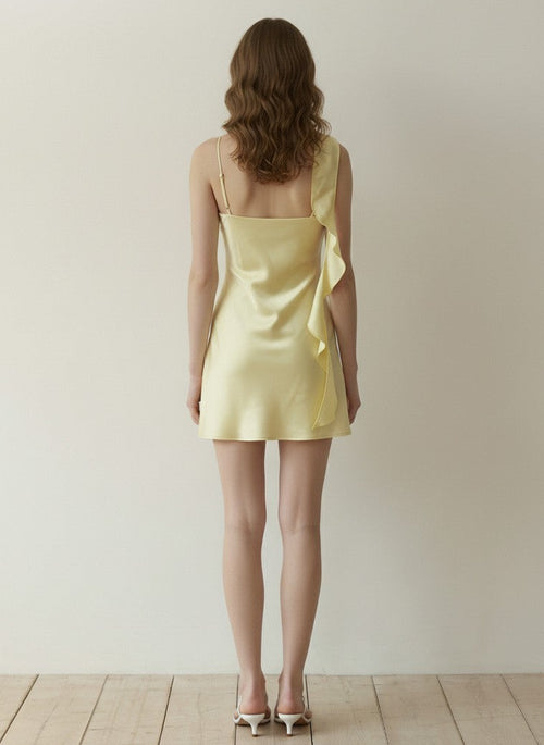 Satin Dream Dress | Yellow