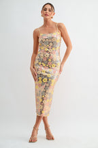 Daisy Disco Dress | Multi/Floral