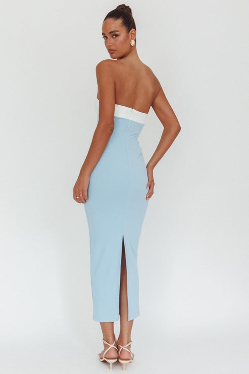 Angel In Disguise Dress | White/Blue