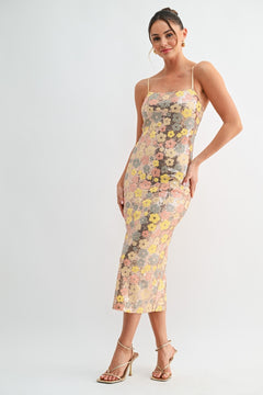 Daisy Disco Dress | Multi/Floral