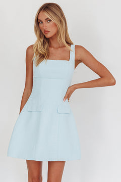 Tweed Dreams Dress | Blue