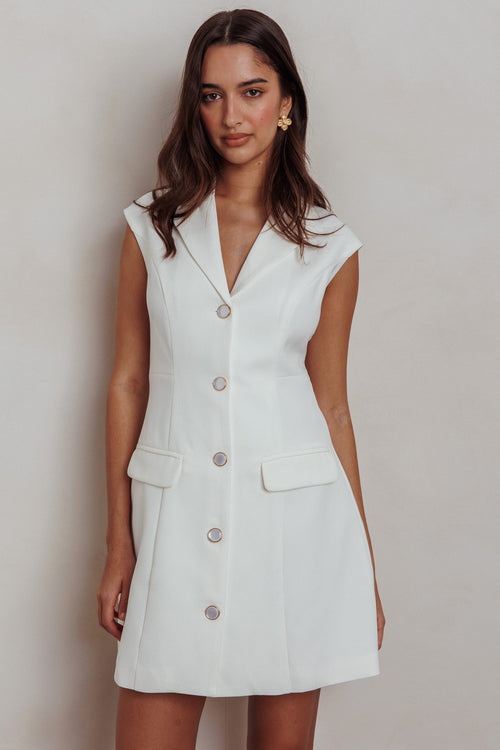 Boss Lady Dress | Ivory