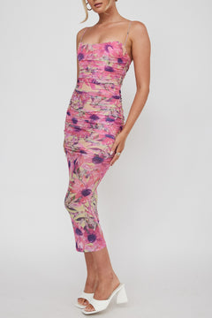 Weekend In Rome Dress | Yellow / Floral