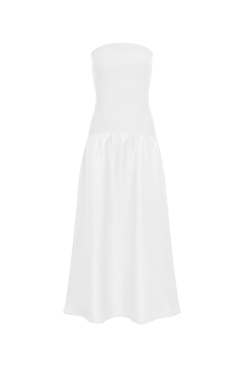 Riviera Romance Dress | White